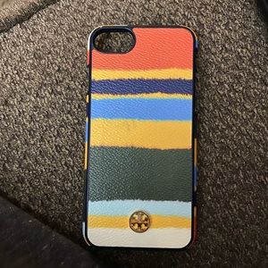Tory Burch balloon stripe iPhone 7/8 phone case.